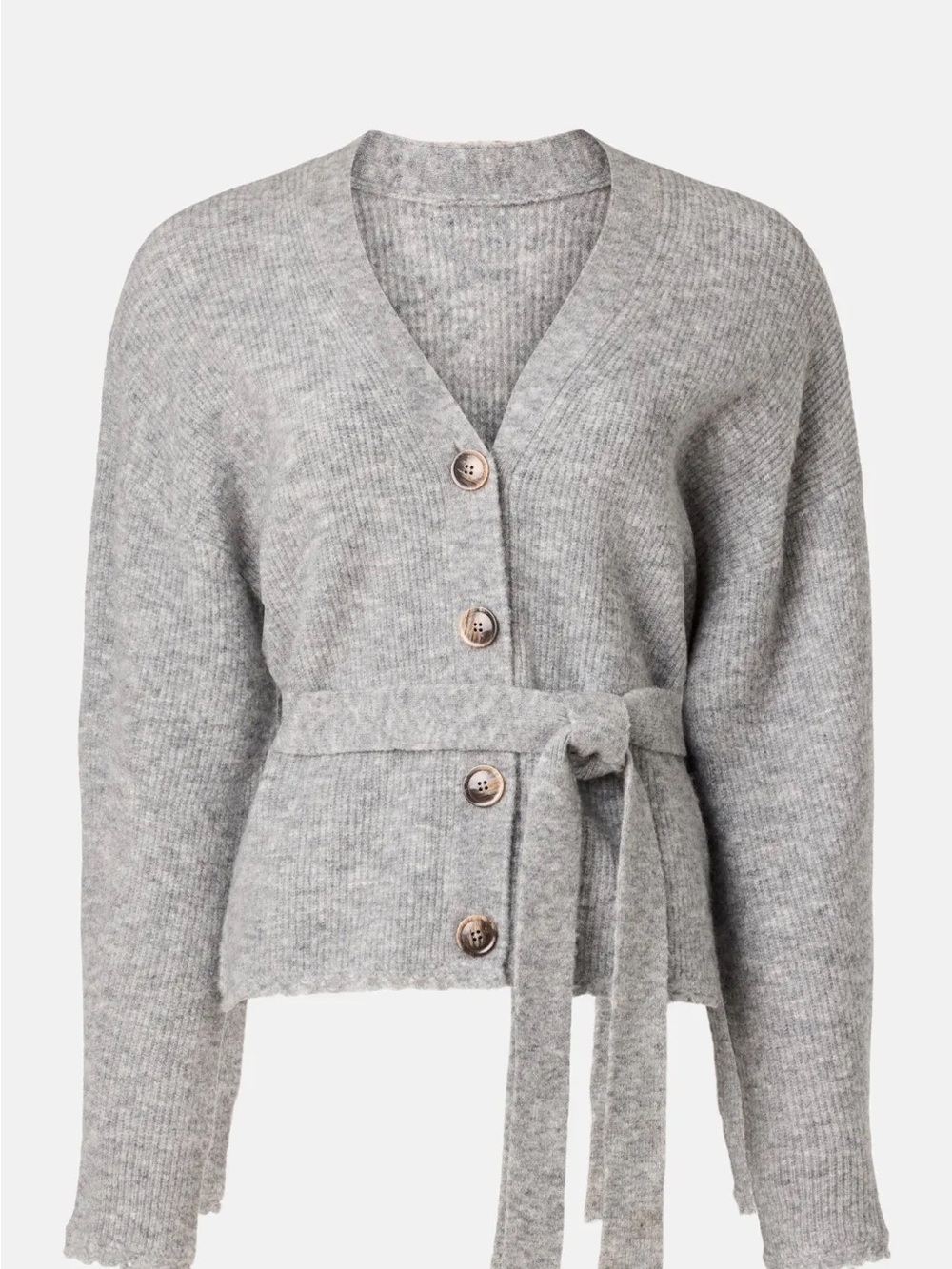 Phillip Lim Scallop Trim Belted Cardigan